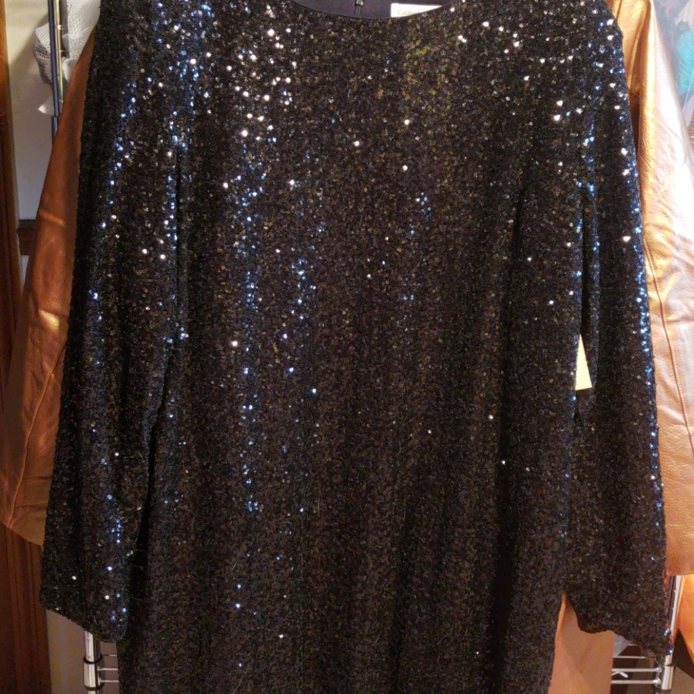 Black sequin dress